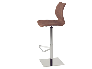 UNI 380M / UNI 380B-M - Swivel high stool with footrest by Et al. - view 2